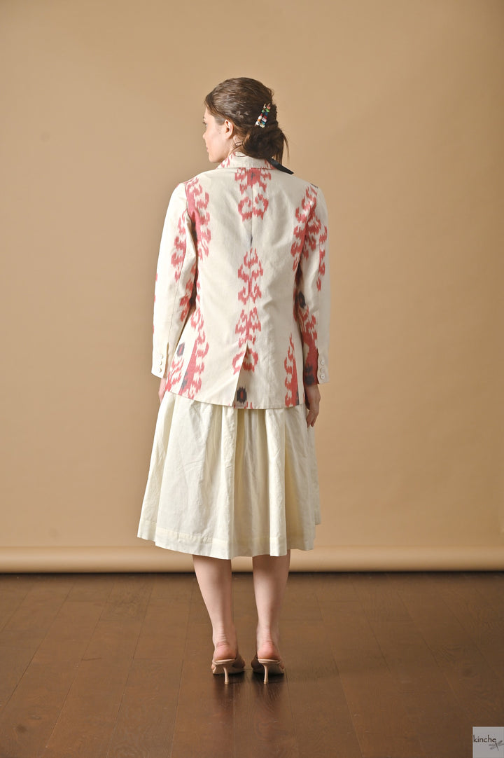 Tashkent, Uzbeki Ikat Weave Pattern Blazer