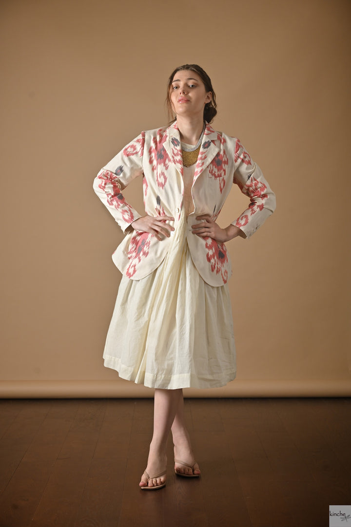Tashkent, Uzbeki Ikat Weave Pattern Blazer