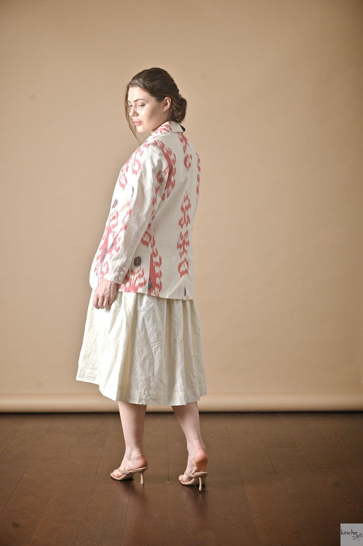 Tashkent, Uzbeki Ikat Weave Pattern Blazer