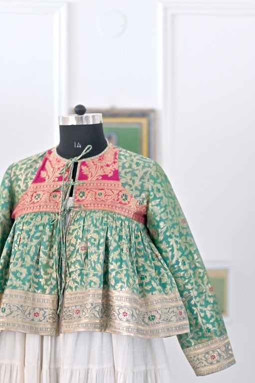 Bodrum, Vintage Zari Kediya, One of a Kind, Large