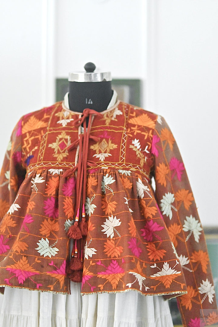 Handmade Phulkari Kediya Jacket