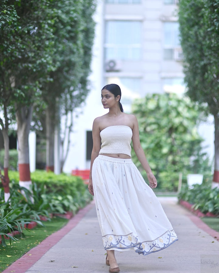 Kohima, Hand Woven Jamdani Skirt with Lining