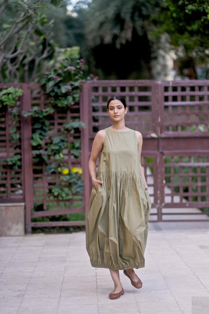 Agastya Bomber with our June Cocoon Dress
