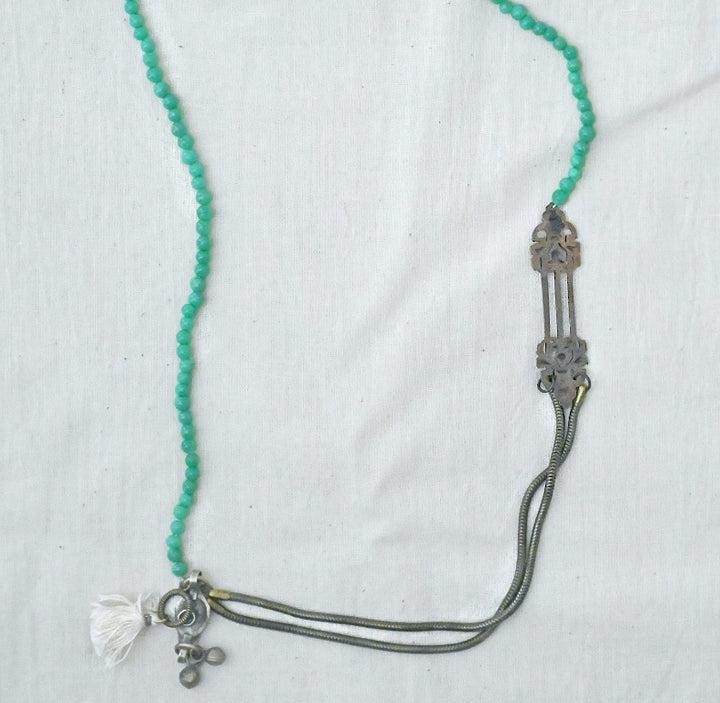 Julia, Glass pearl beads, vintage findings and Tassels - kinchecom