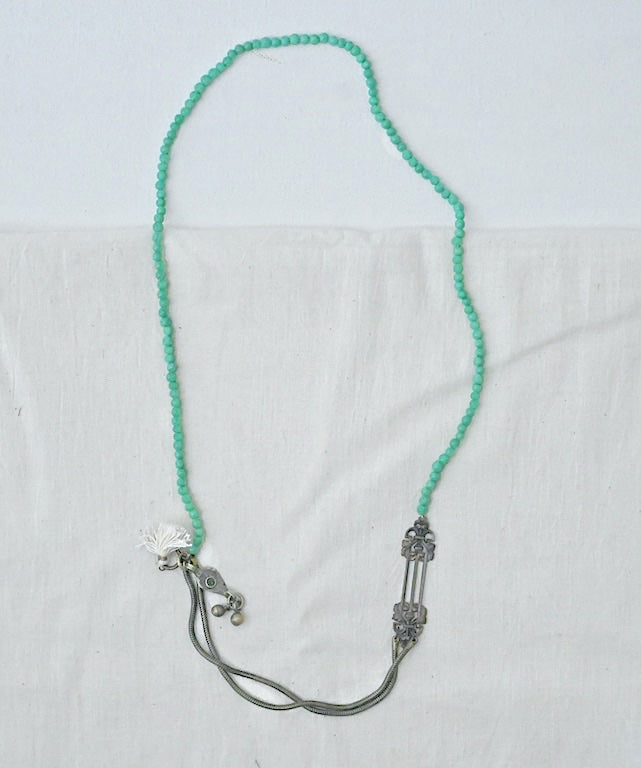 Julia, Glass pearl beads, vintage findings and Tassels - kinchecom