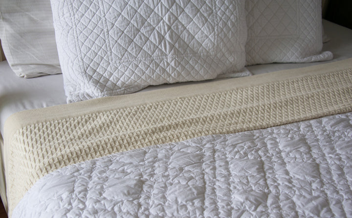 Alke, Pure Cotton Luxury Knitted Blanket 102x92 Inches - kinchecom
