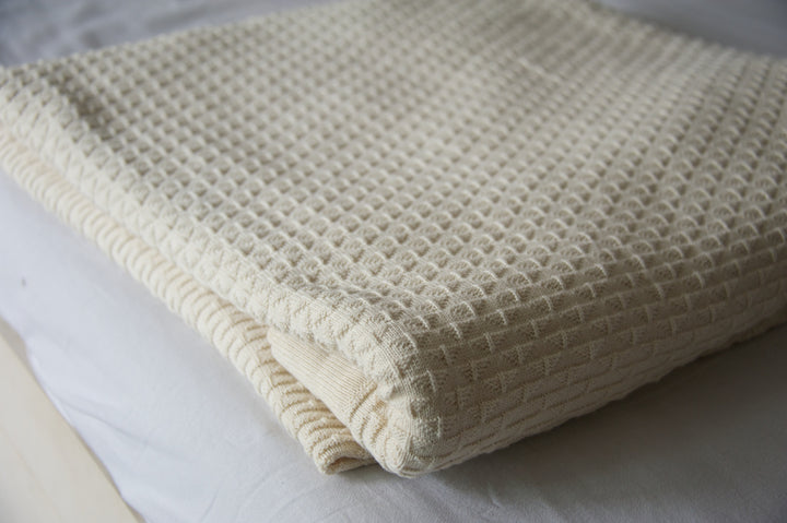 Alke, Pure Cotton Luxury Knitted Blanket 102x92 Inches - kinchecom