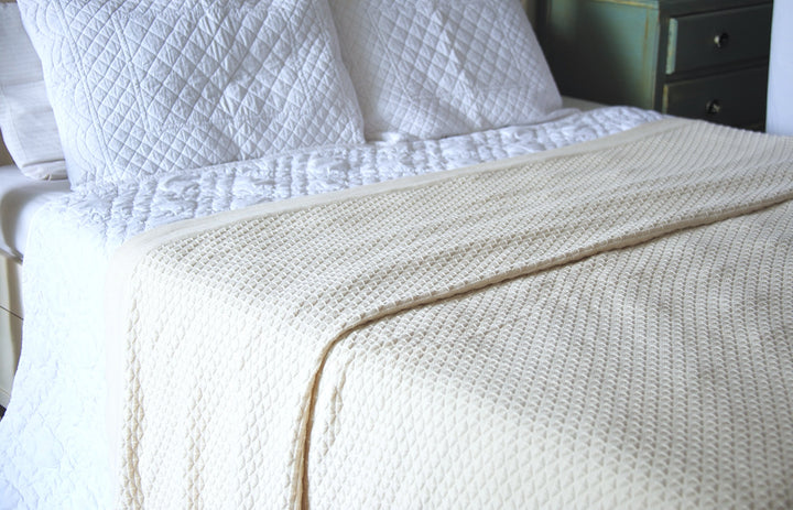 Alke, Pure Cotton Luxury Knitted Blanket 102x92 Inches - kinchecom