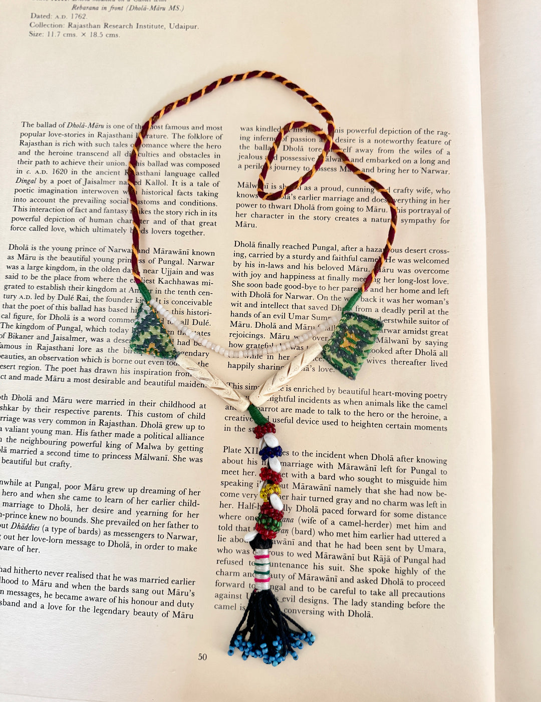 Kalsi, Handmade, Vintage and New Beads and Charms Necklace, Tribal Style - kinchecom