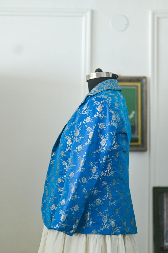 Lasya, Brocade Silk  Saree, Up Cycled Blazer, Large