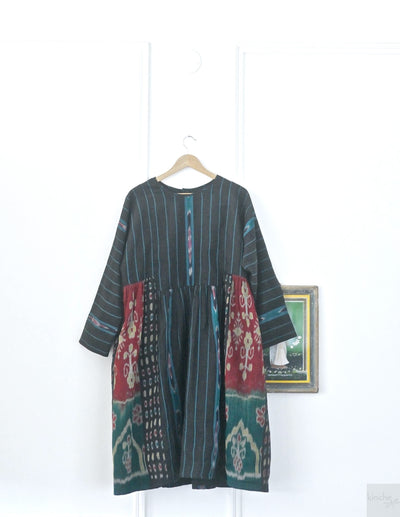 cotton multi print, injiri dress
