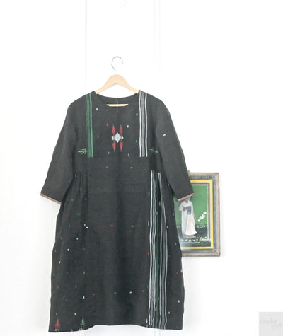 Zainab, Vintage Jamdani Saree, Up Cycled dress in M/L