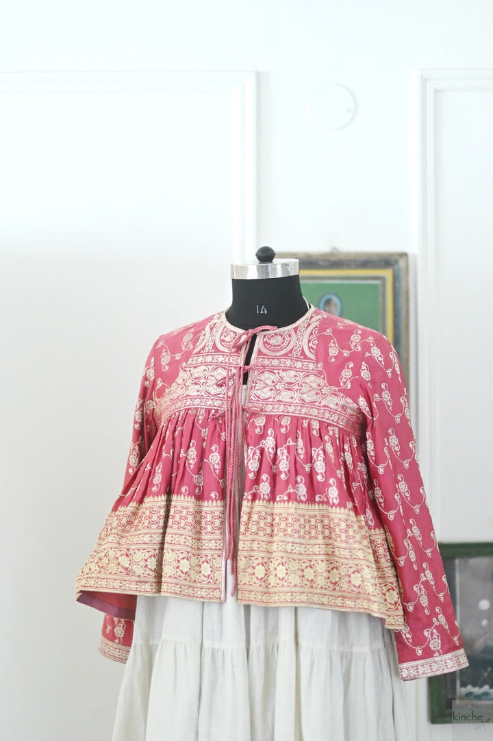 Aasha, One of a Kind, Rare Katan Silk Saree Kedia in Size XL