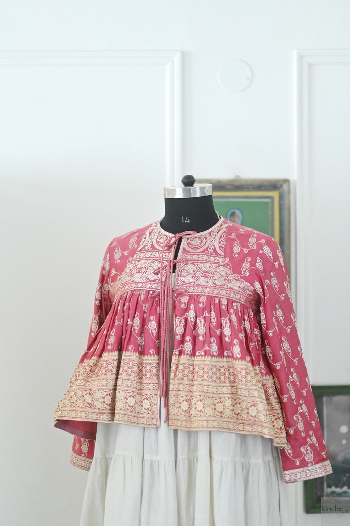 Aasha, One of a Kind, Rare Katan Silk Saree Kedia in Size XL