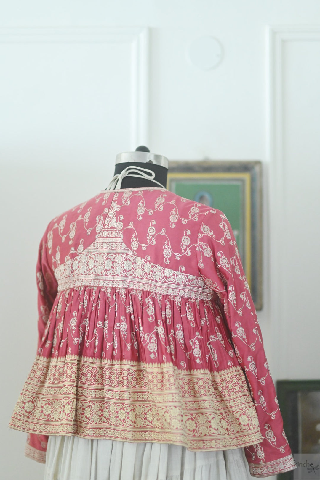 Aasha, One of a Kind, Rare Katan Silk Saree Kedia in Size XL