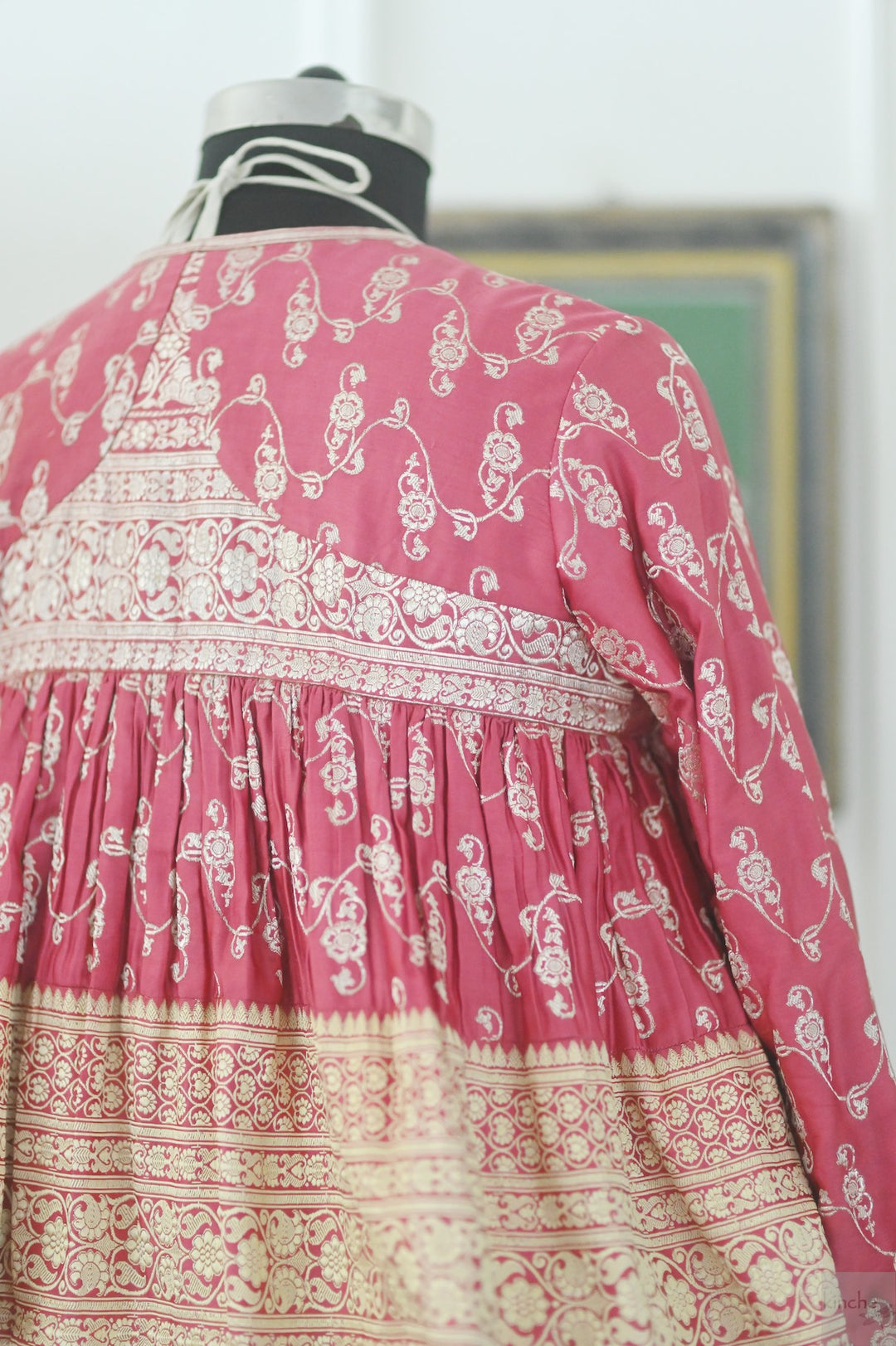 Aasha, One of a Kind, Rare Katan Silk Saree Kedia in Size XL