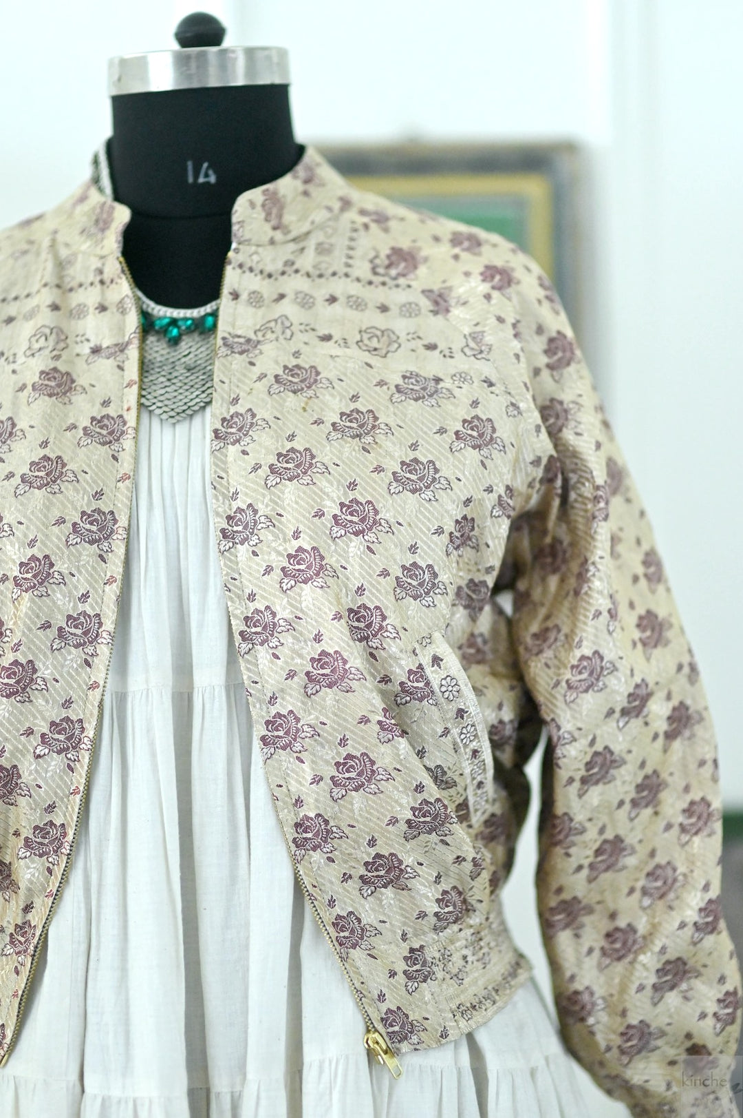 Zari silk, brocade bombers by Kinche