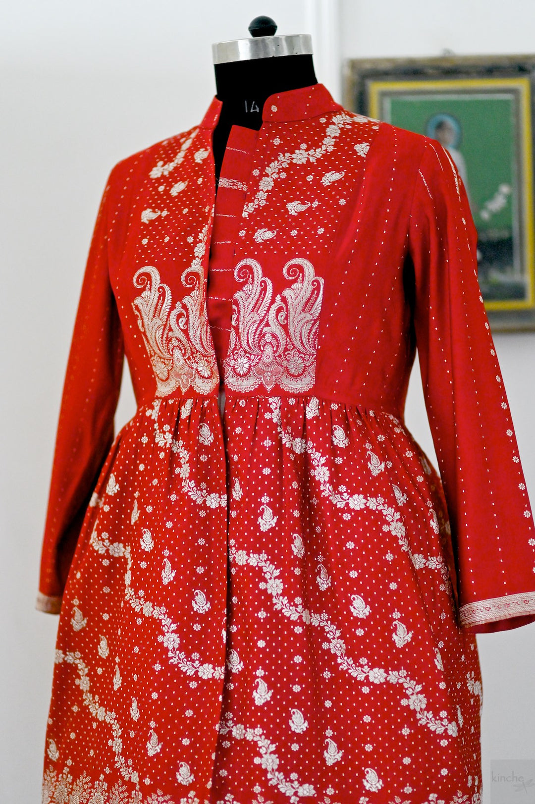 Zari silk jacket by kinche