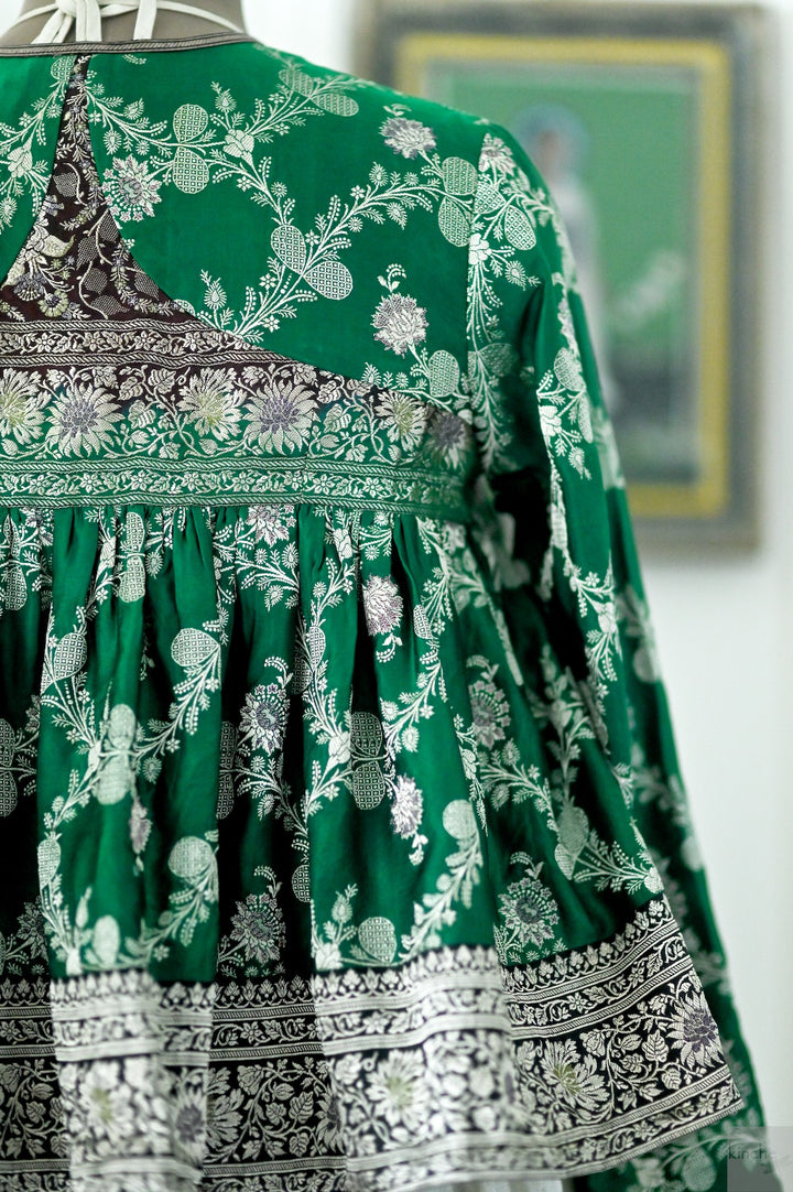 Nazar, Vintage silk Katan Zari Saree Kedia in Small and medium