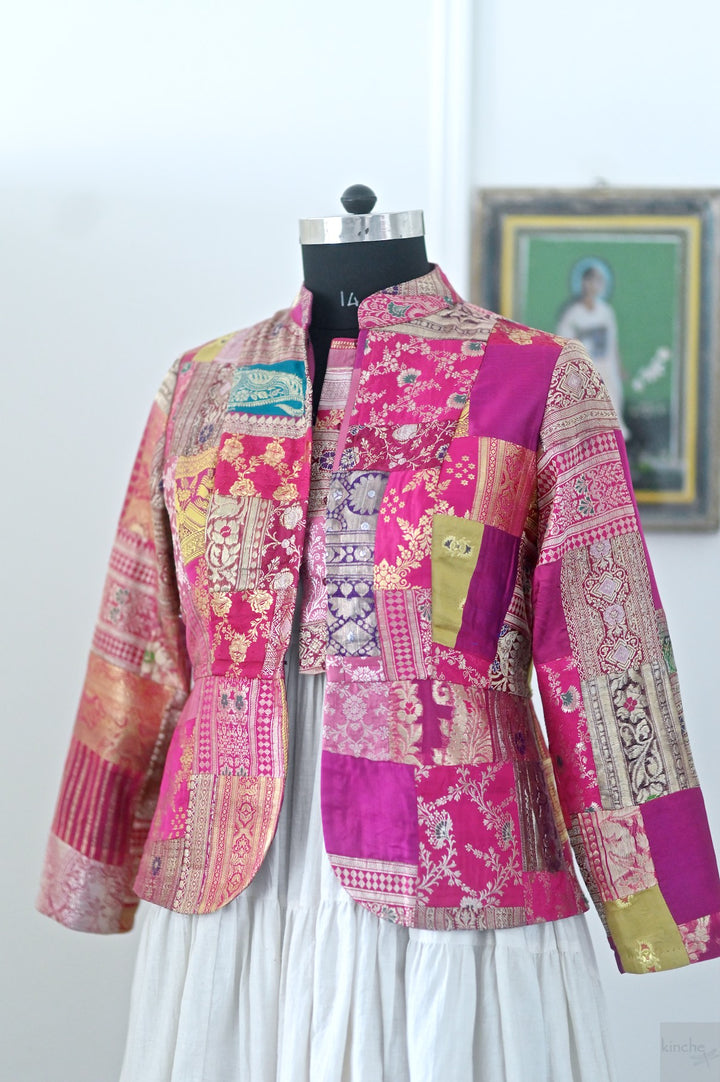 Kinche silk patchwork jackets