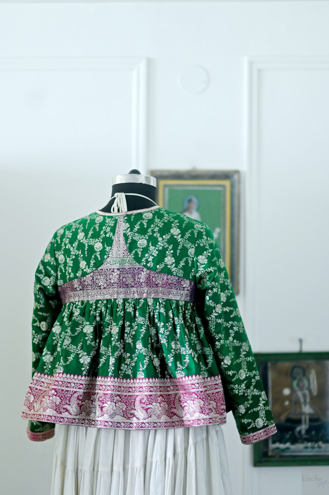 Disha, One of a Kind, Rare Katan Silk Saree Kedia in Size XL