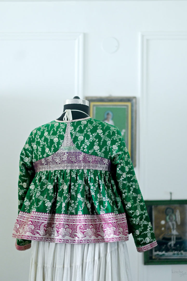 Disha, One of a Kind, Rare Katan Silk Saree Kedia in Size XL
