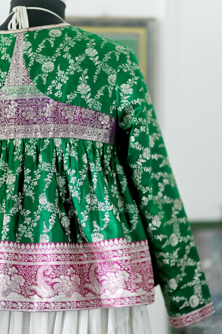 Disha, One of a Kind, Rare Katan Silk Saree Kedia in Size XL