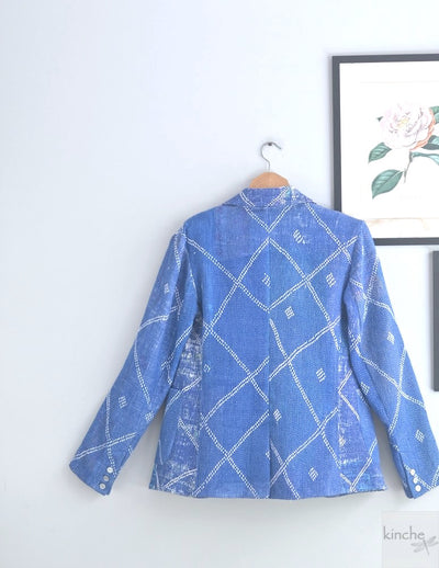 Caleb, Sustainably made Kantha Blazer, One of a Kind Chest/Bust 40