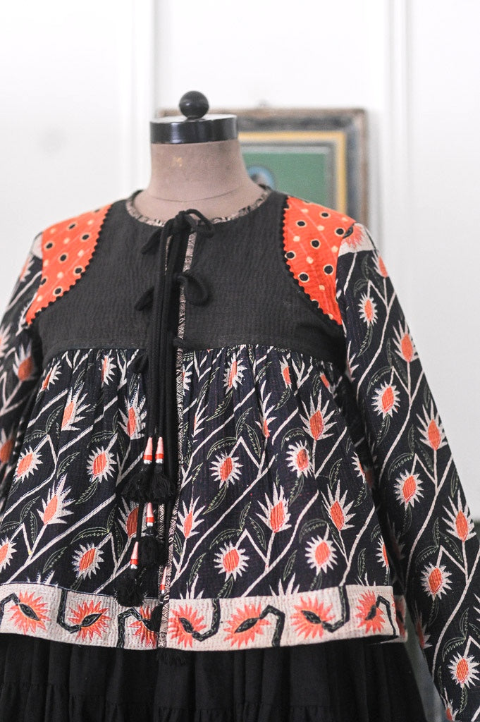 Sydney, Vintage kantha from Early 1900's Up Cycled in t oa Kantha Kediya in M