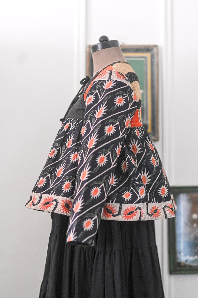 Sydney, Vintage kantha from Early 1900's Up Cycled in t oa Kantha Kediya in M