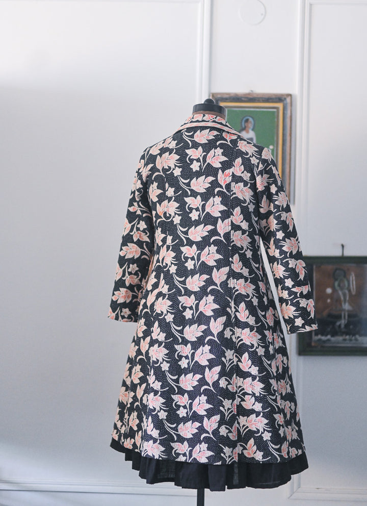 Jessica, Handmade Vintage Kantha Long Blazer in Medium