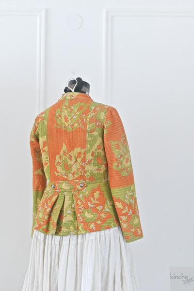 Medium, Elizabeth, Handmade Vintage Kantha Short Jacket, Handmade