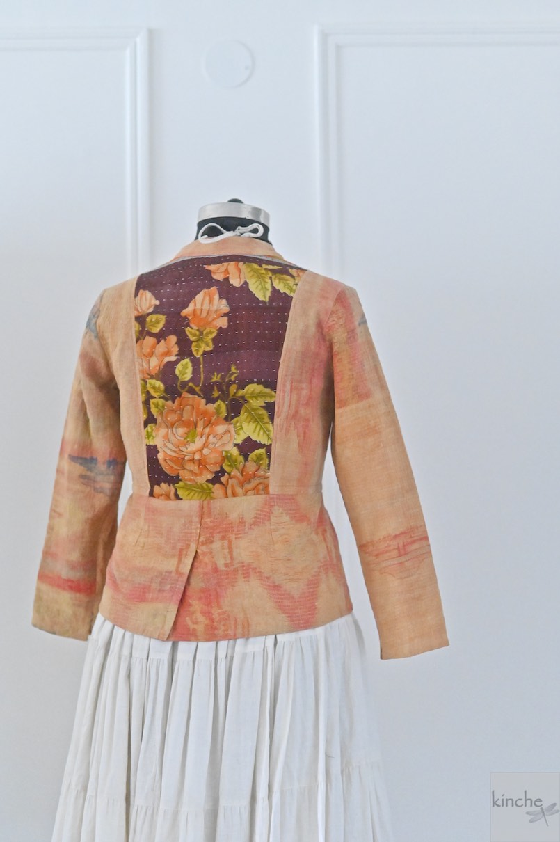 Marie, Size Large,  Hand Embroidered  Short Jacket for Women