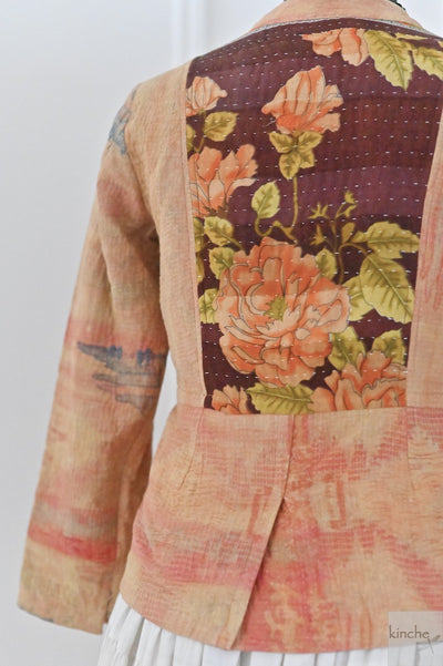 Marie, Size Large,  Hand Embroidered  Short Jacket for Women