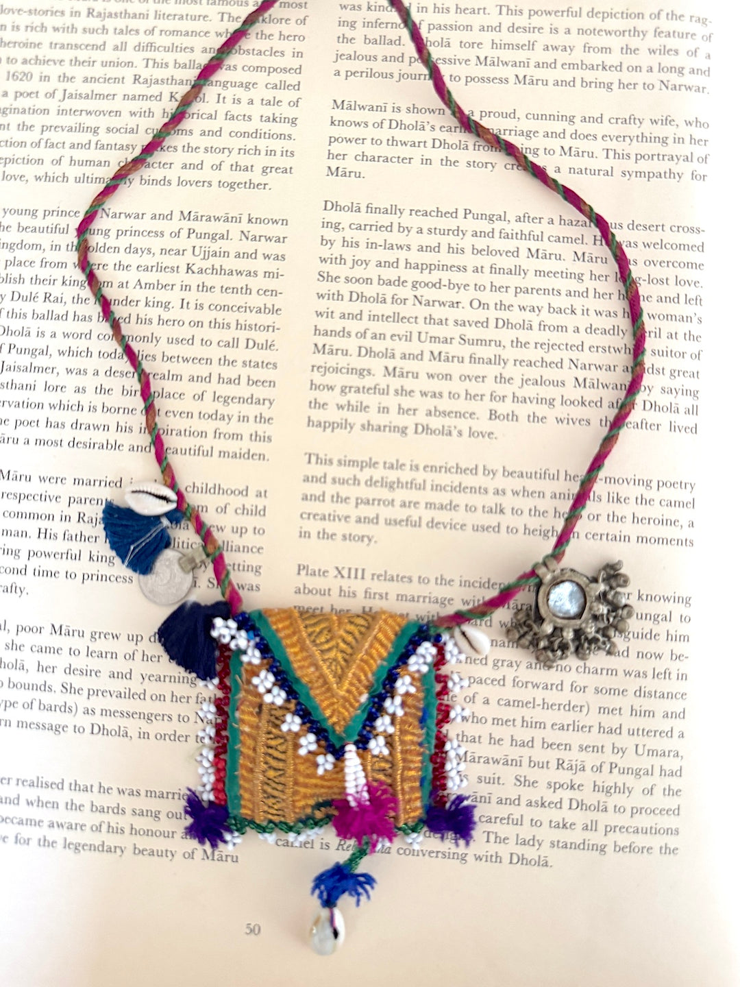 Duja, Handmade, Vintage and New Beads, Charms Necklace, Tribal Style
