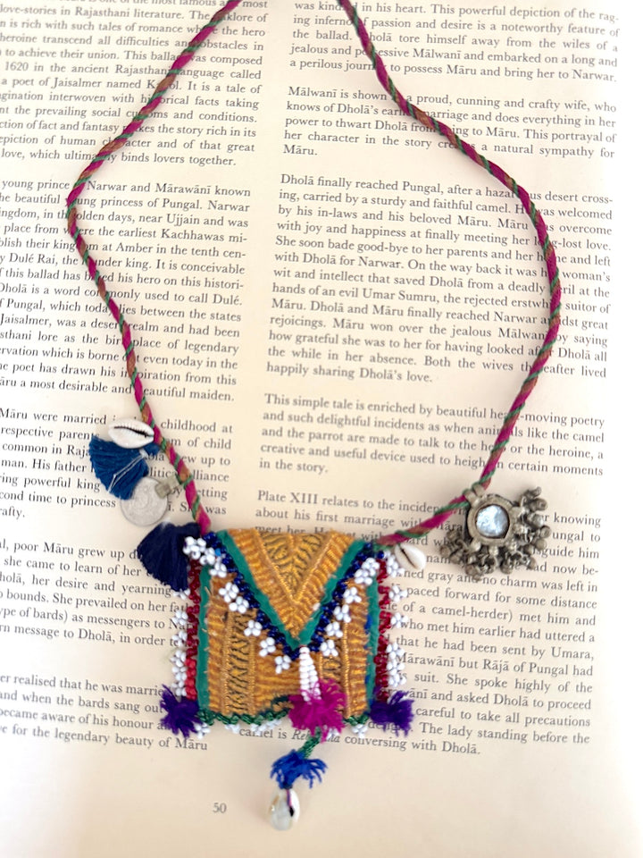 Duja, Handmade, Vintage and New Beads, Charms Necklace, Tribal Style
