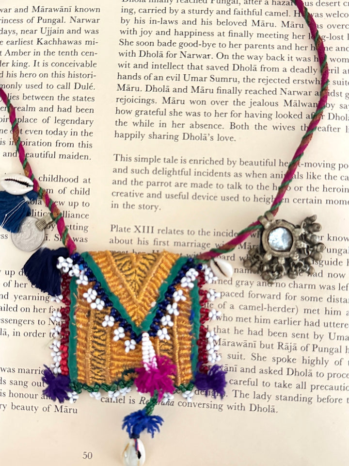 Duja, Handmade, Vintage and New Beads, Charms Necklace, Tribal Style