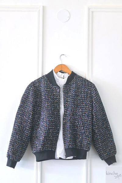 boucle wool luxury jacket