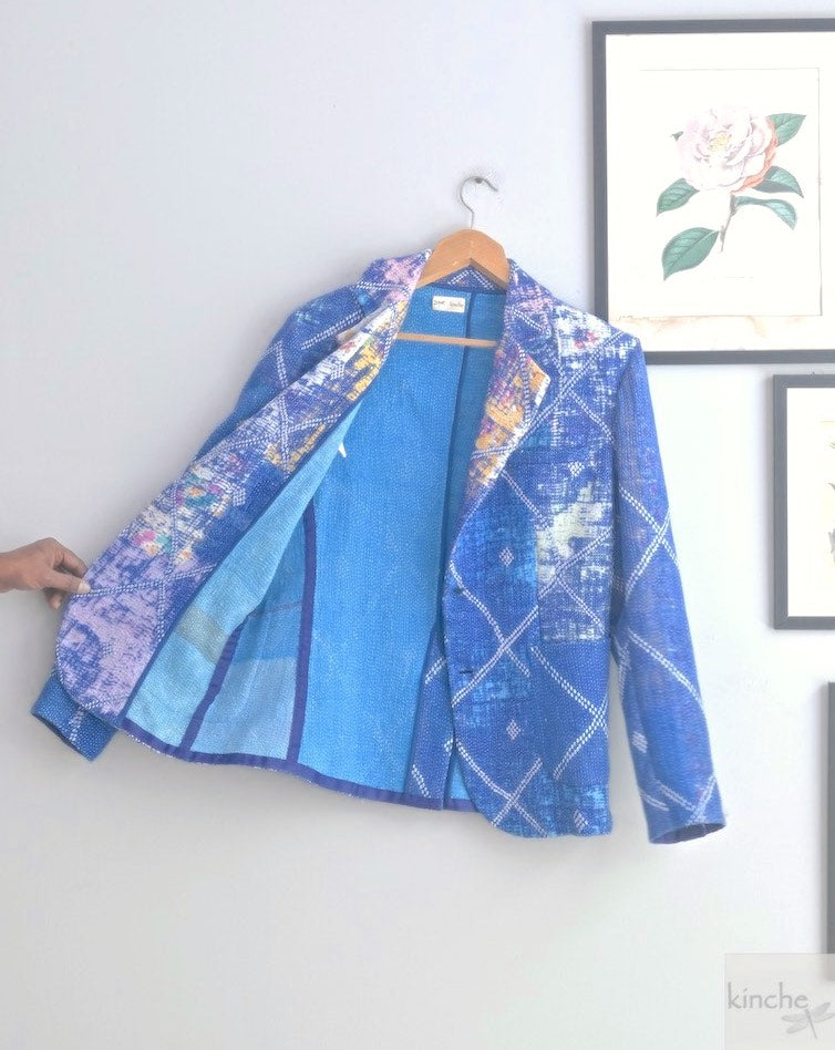 Caleb, Sustainably made Kantha Blazer, One of a Kind Chest/Bust 40