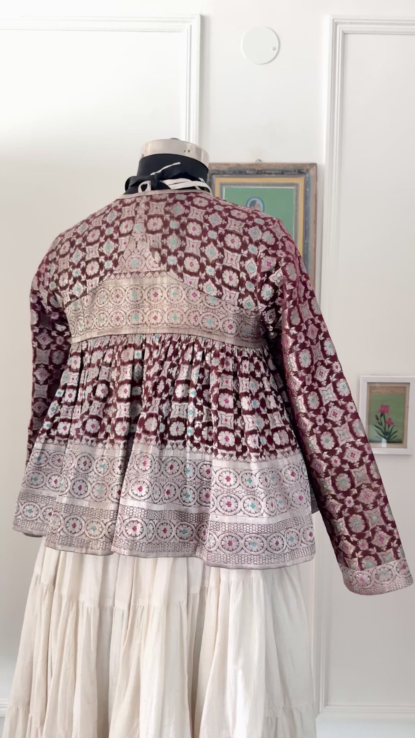 Raavi, Vintage Zari Saree Kedia Blouses in M & Large