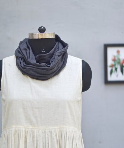 Sustainably made, Neck Warmer/ Scarf, Graphite - kinchecom