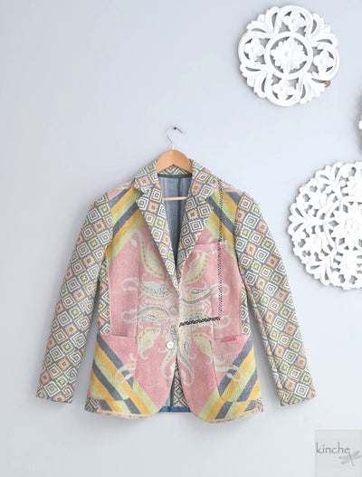 Harper, Heritage Textiles Blazer, One of a Kind, Sustainably made, Chest/Bust 36 - kinchecom