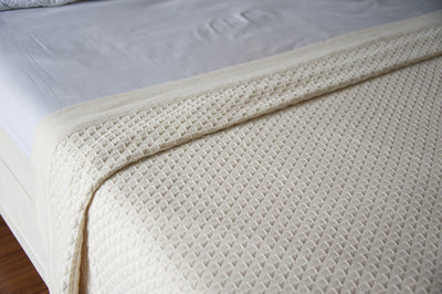 Alke, Pure Cotton Luxury Knitted Blanket 102x92 Inches - kinchecom